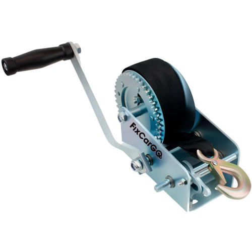 Лебёдка ручная барабанная, 0,6 т. с текстильной лентой 10 м. Лебёдка ручная барабанная, 0,6 т. с текстильной лентой 10 м.